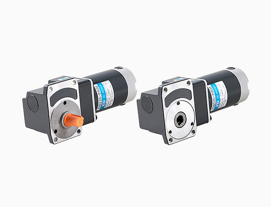  120W-90mm DC Worm Gear Right Angle Brush Gear Motor
